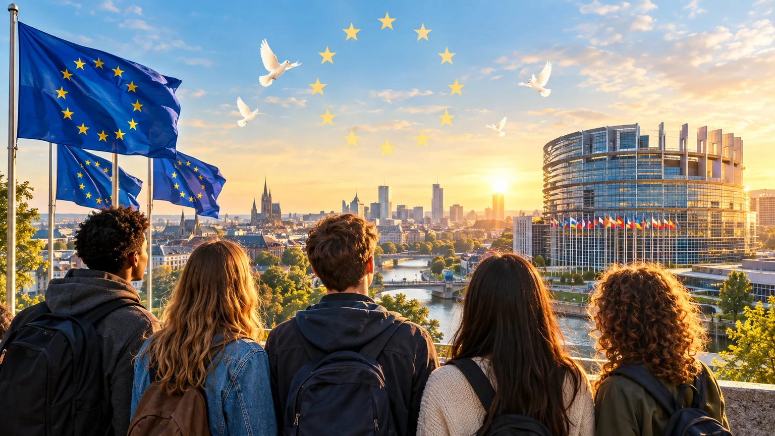 Illustration : La construction européenne — 1945 → aujourd’hui